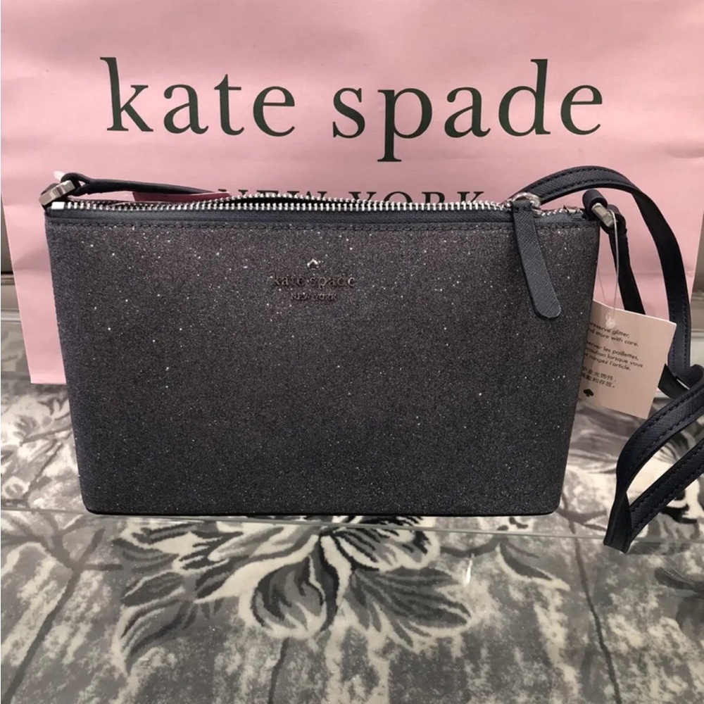 Kate spade ♠️ glitter crossbody handbag dusk navy sparkle purse